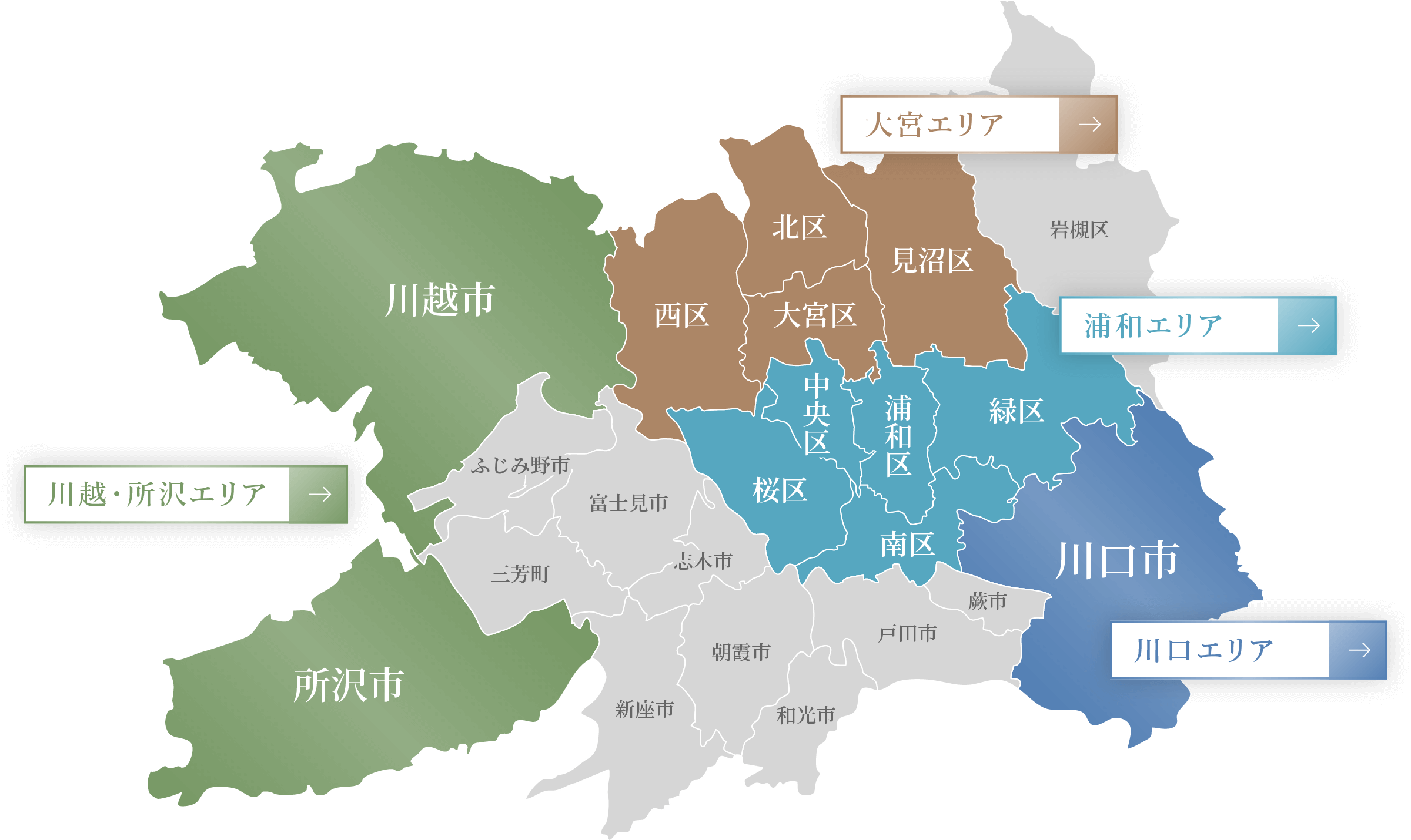 埼玉県の地図
