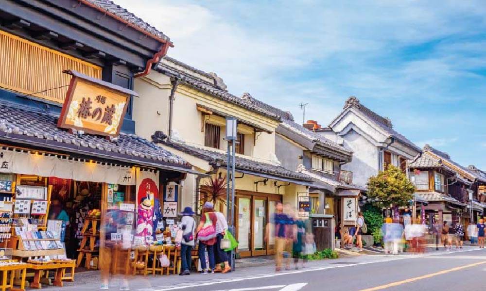 歴史的な風情を感じる街並み