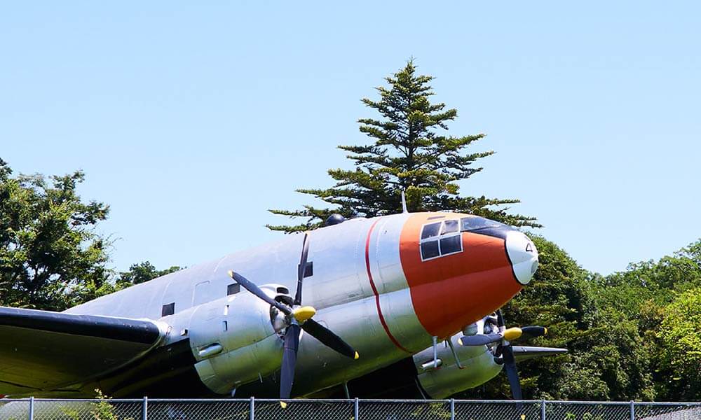 航空機の展示