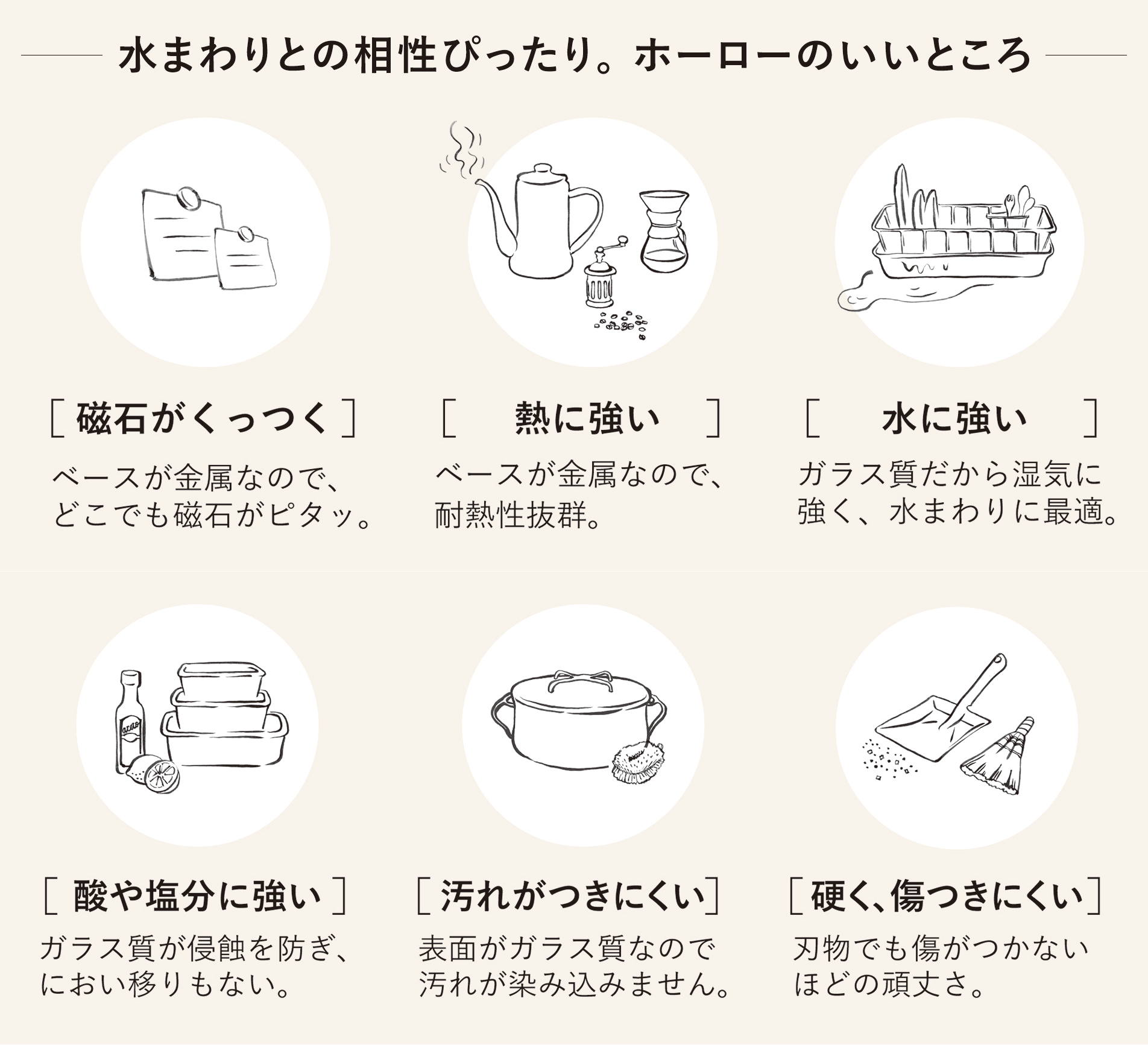ホーローのいいところ