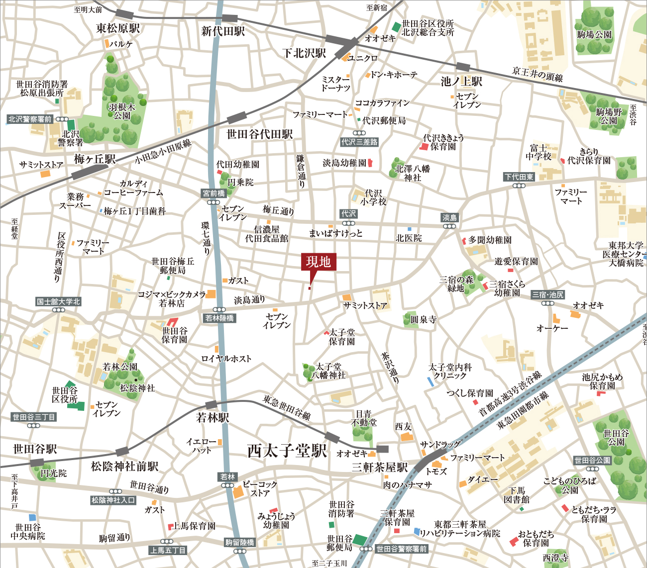 現地案内図