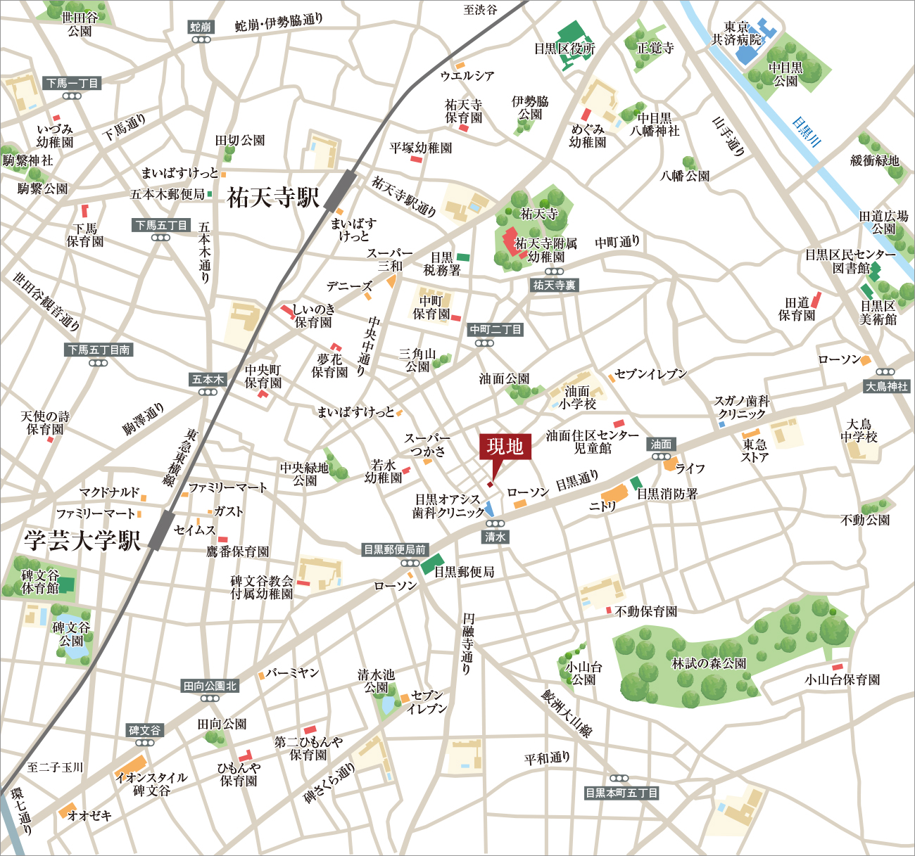 現地案内図