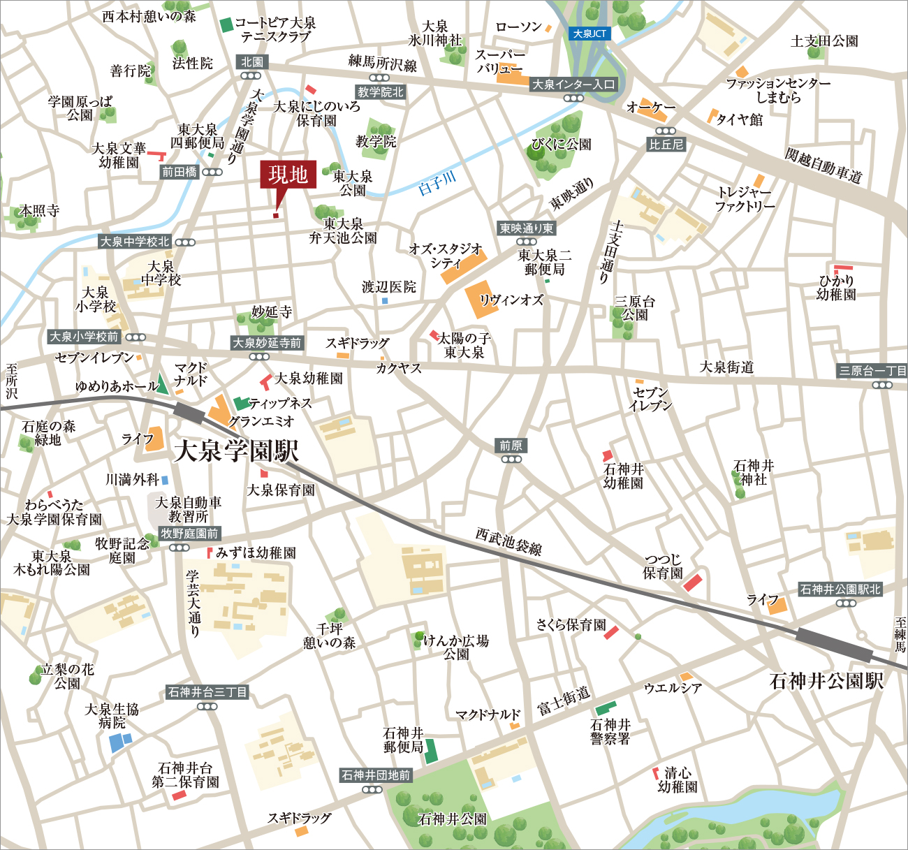 現地案内図