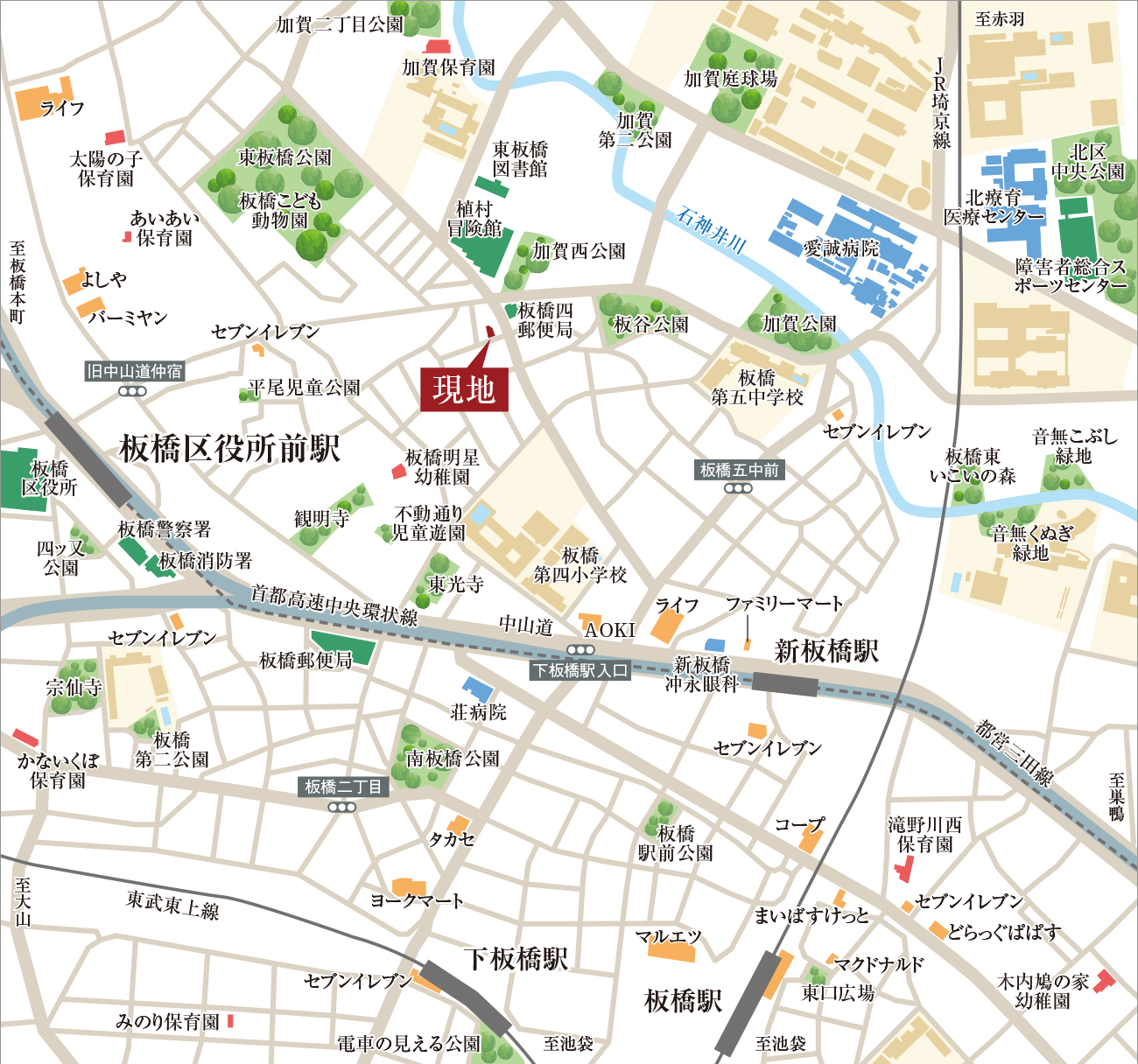 現地案内図