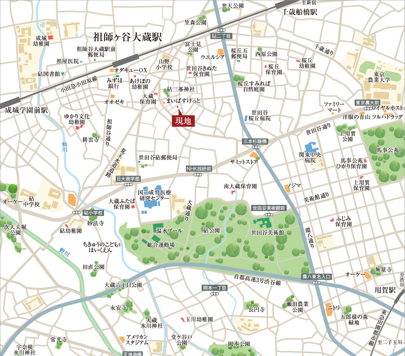 現地案内図
