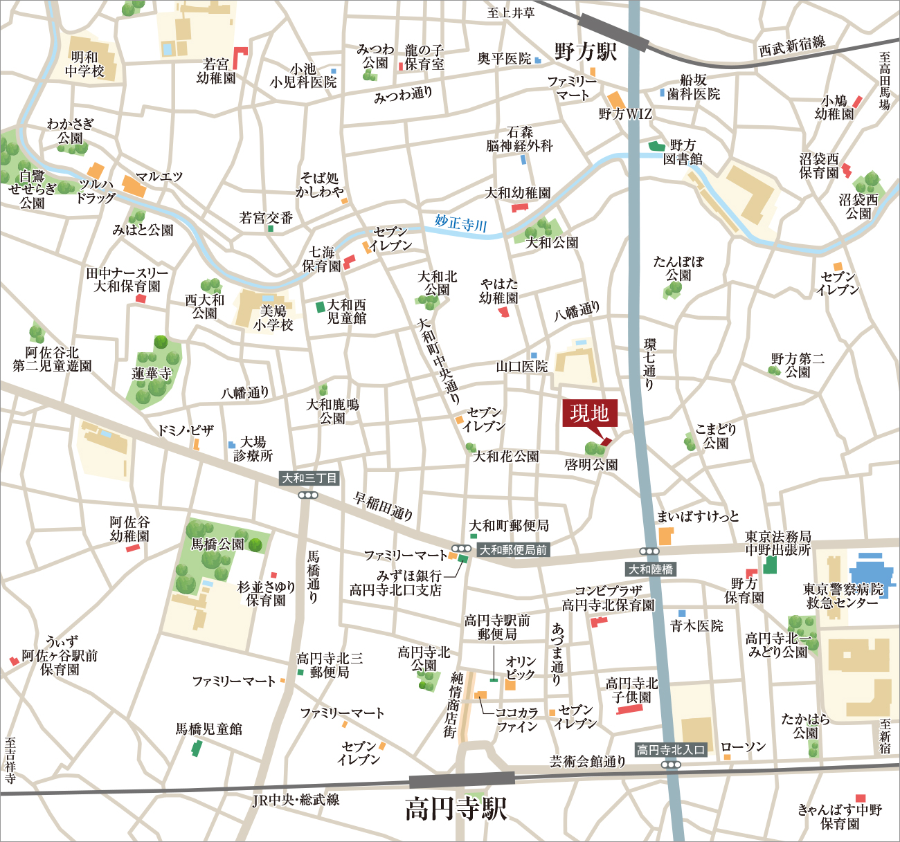 現地案内図