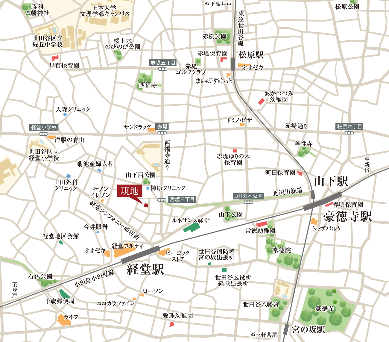 現地案内図