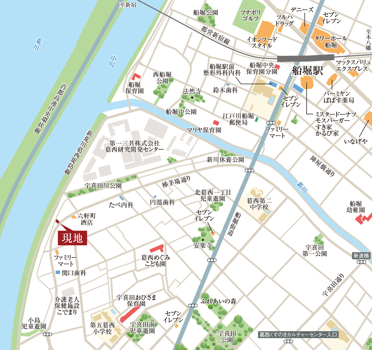 現地案内図
