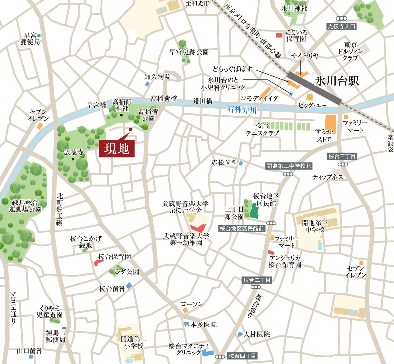 現地案内図