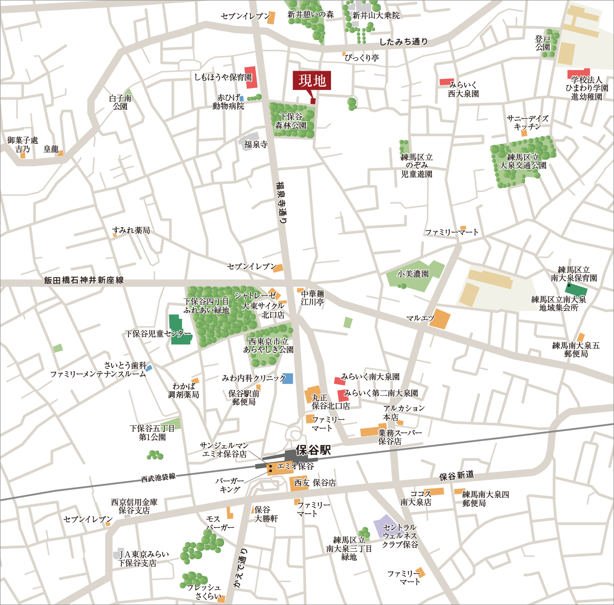 現地案内図