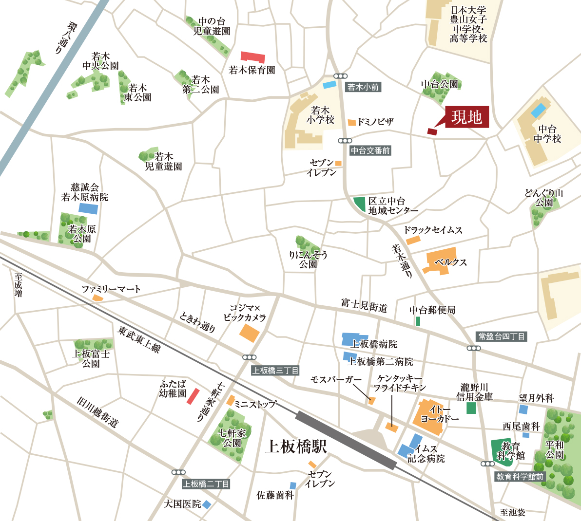 現地案内図