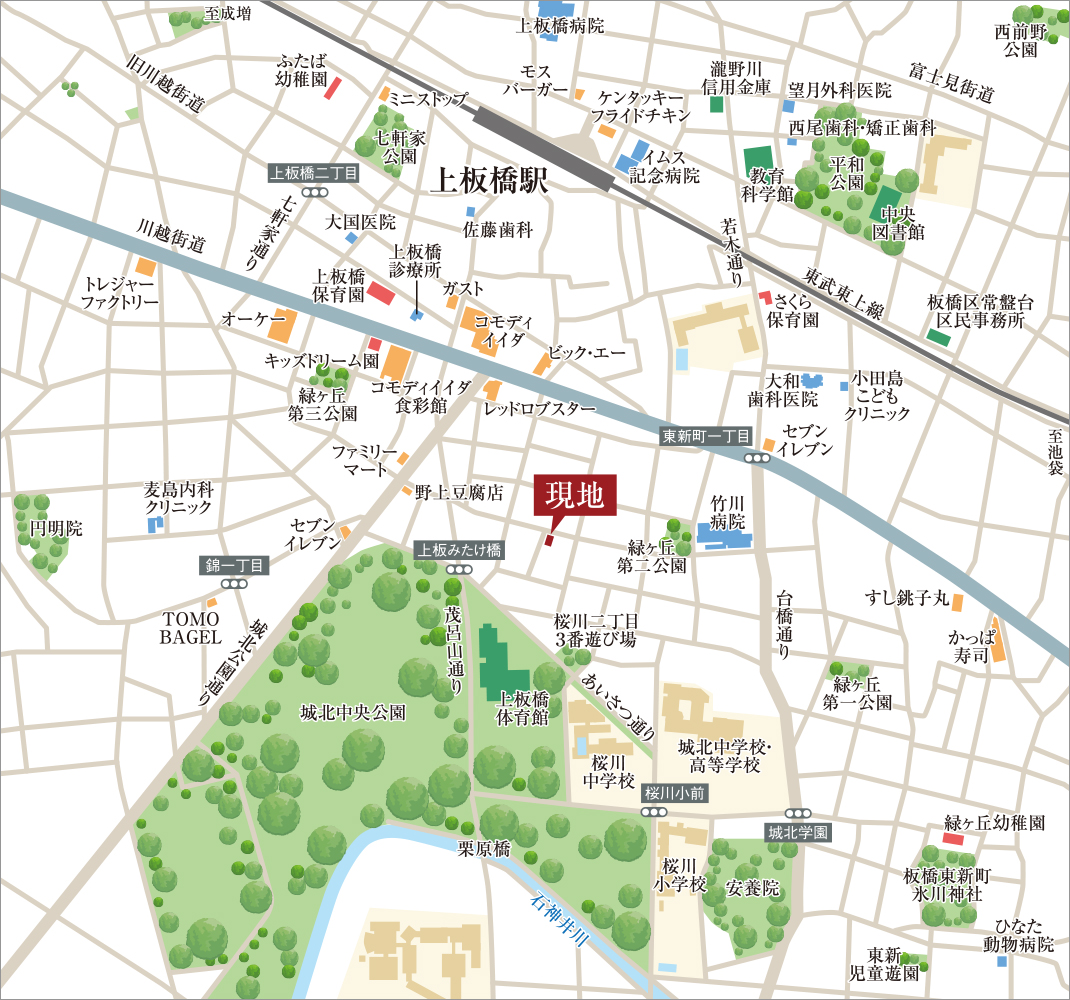 現地案内図
