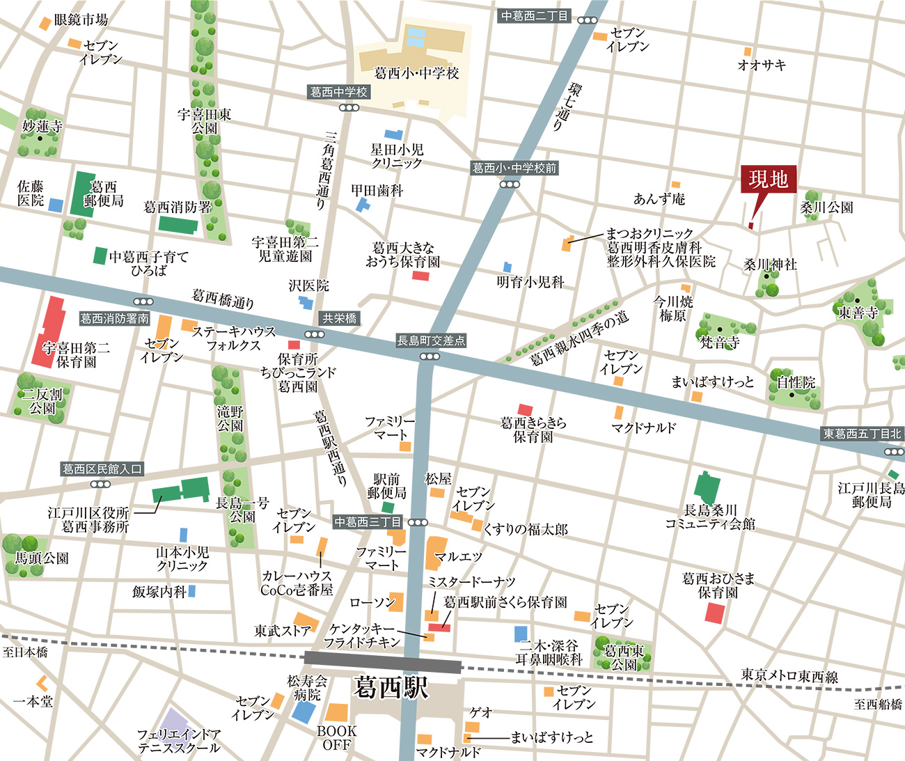 現地案内図