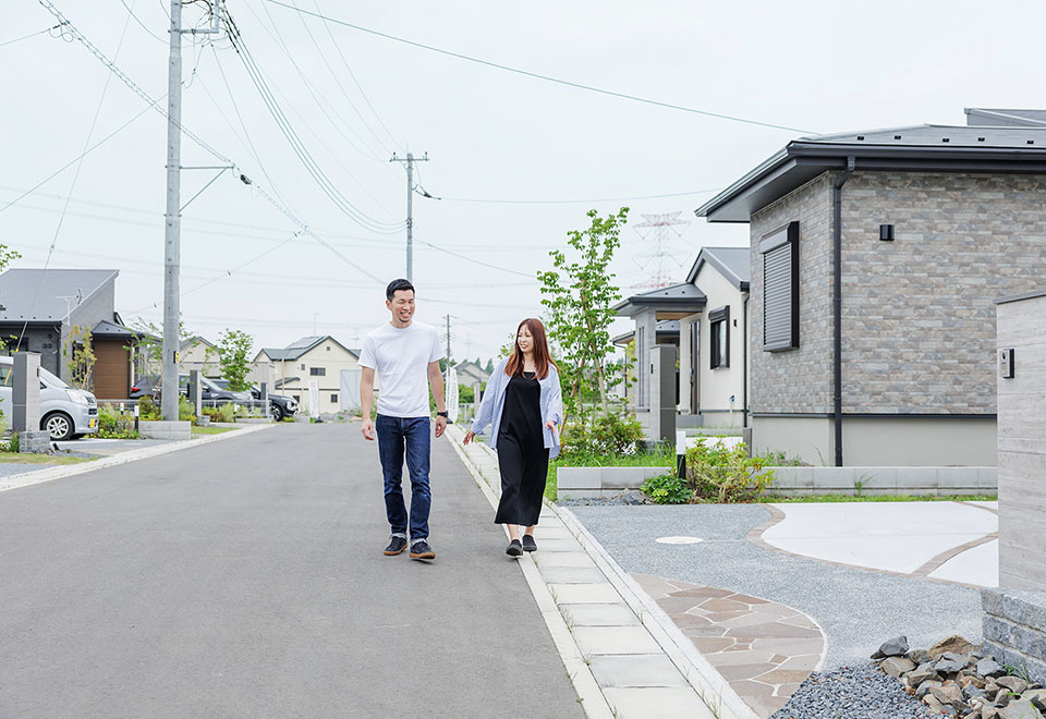 分譲地内