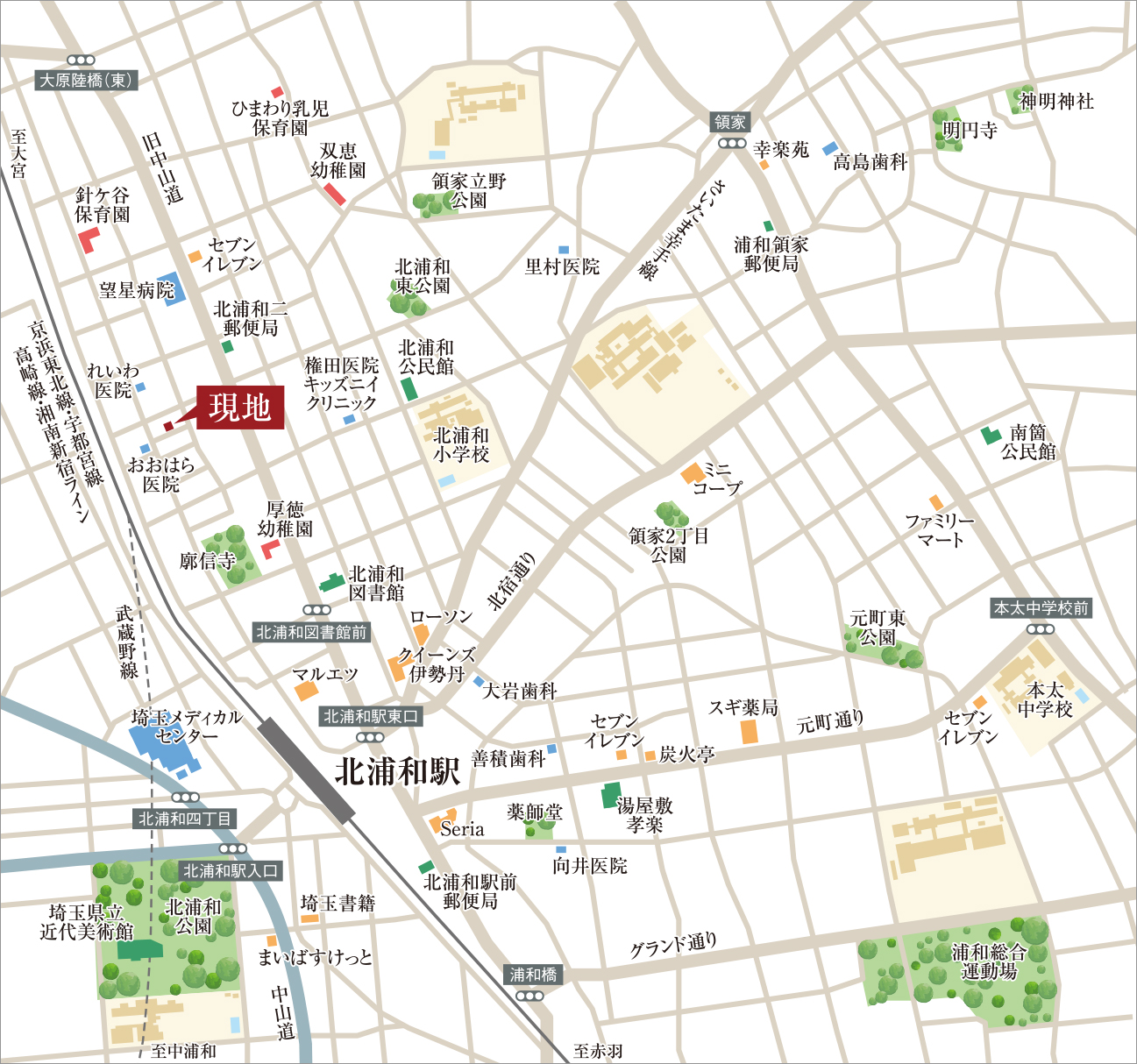 現地案内図