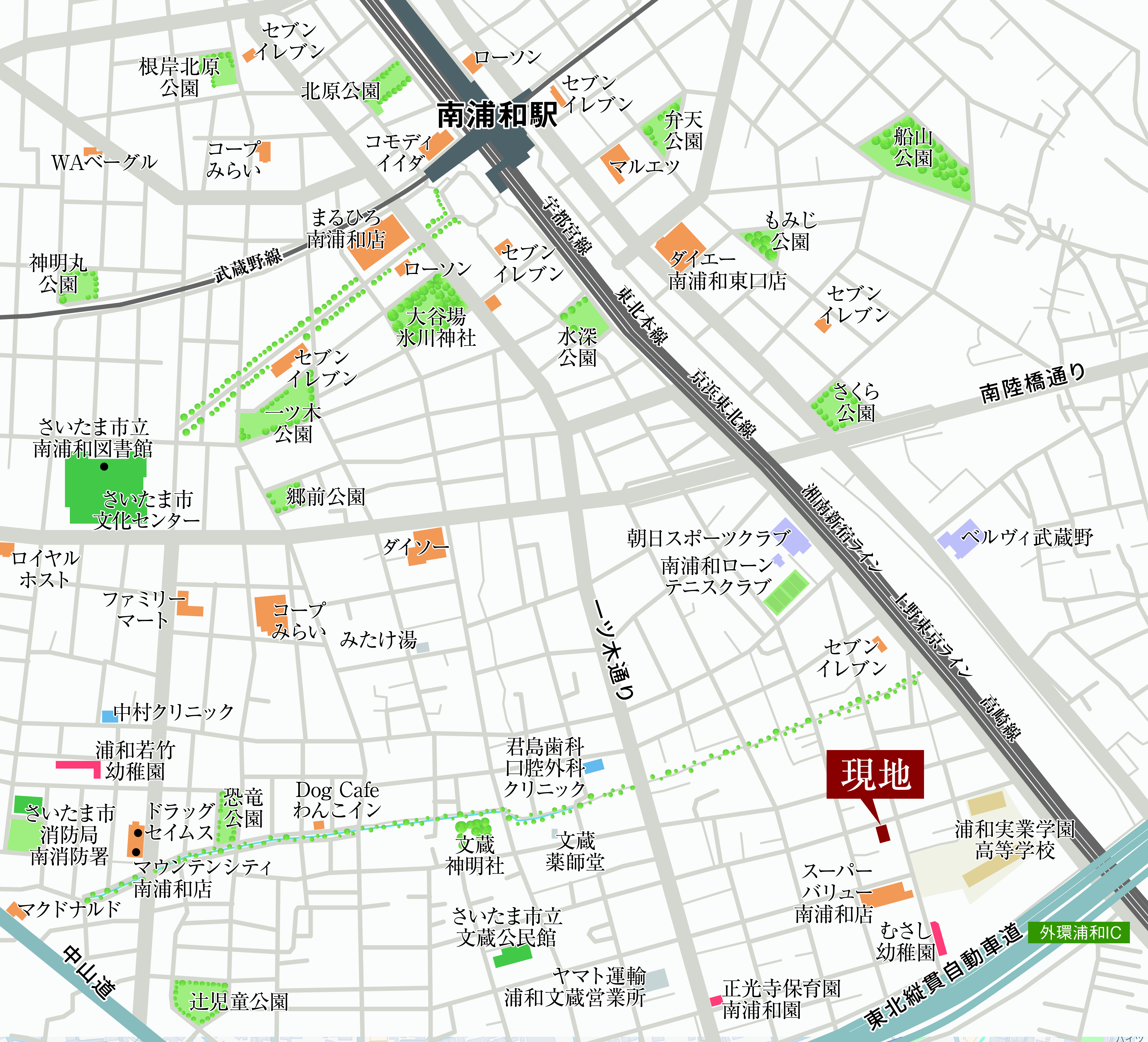 現地案内図