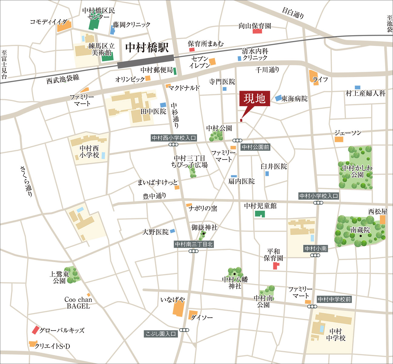 現地案内図