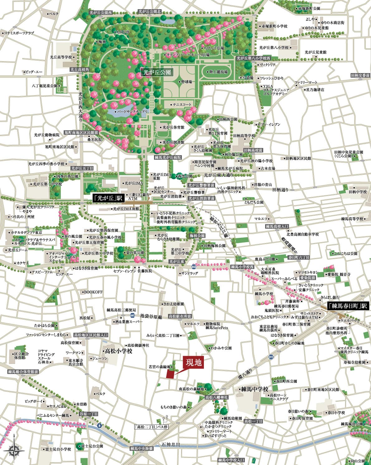 現地案内図
