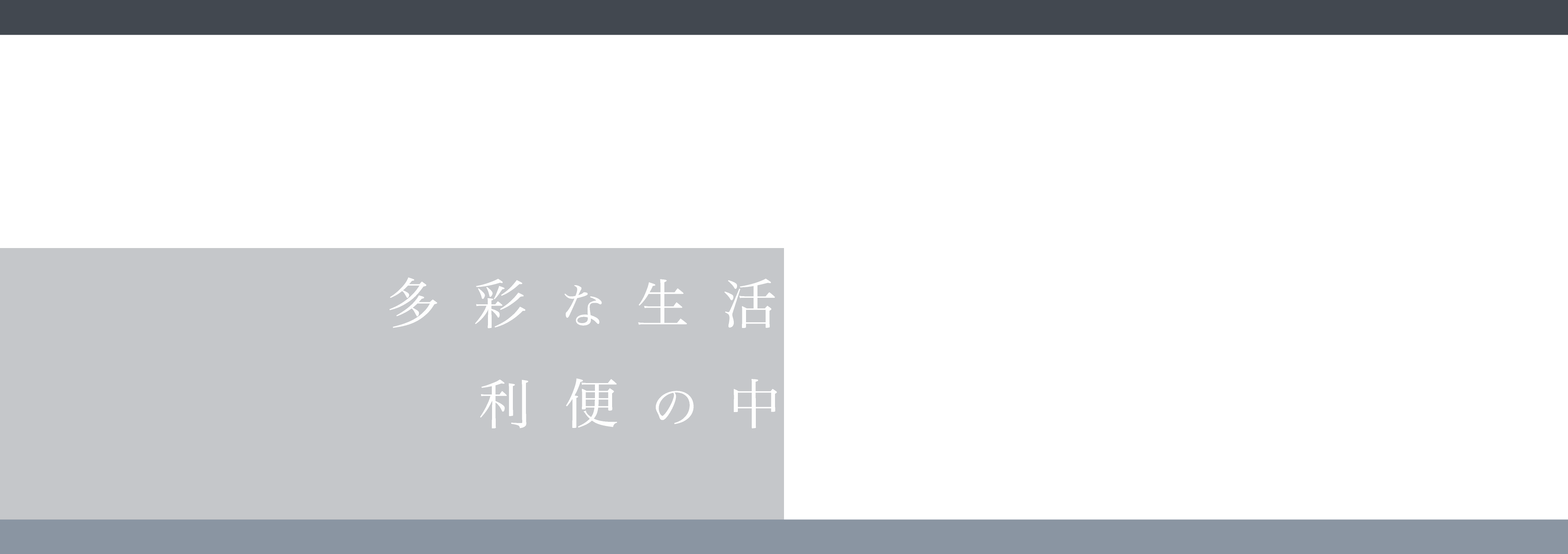 PREMIUM ADDRESS 多彩な生活施設が揃う利便の中枢立地。