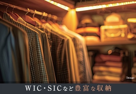 WIC・SICなど豊富な収納