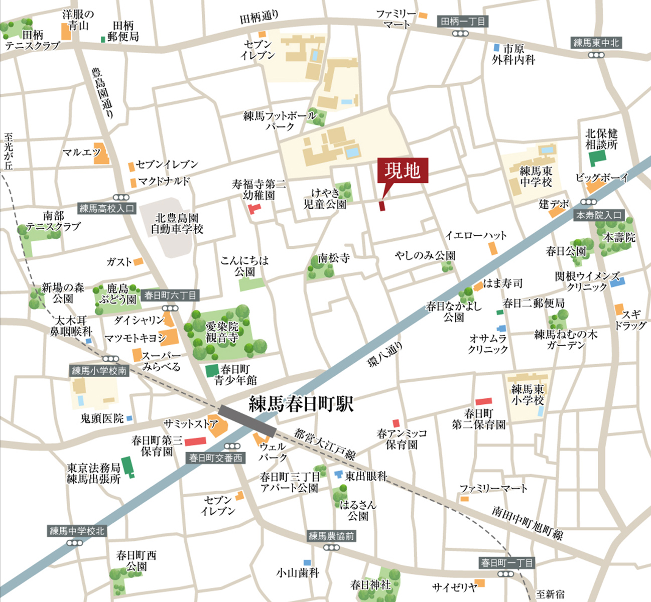 現地案内図