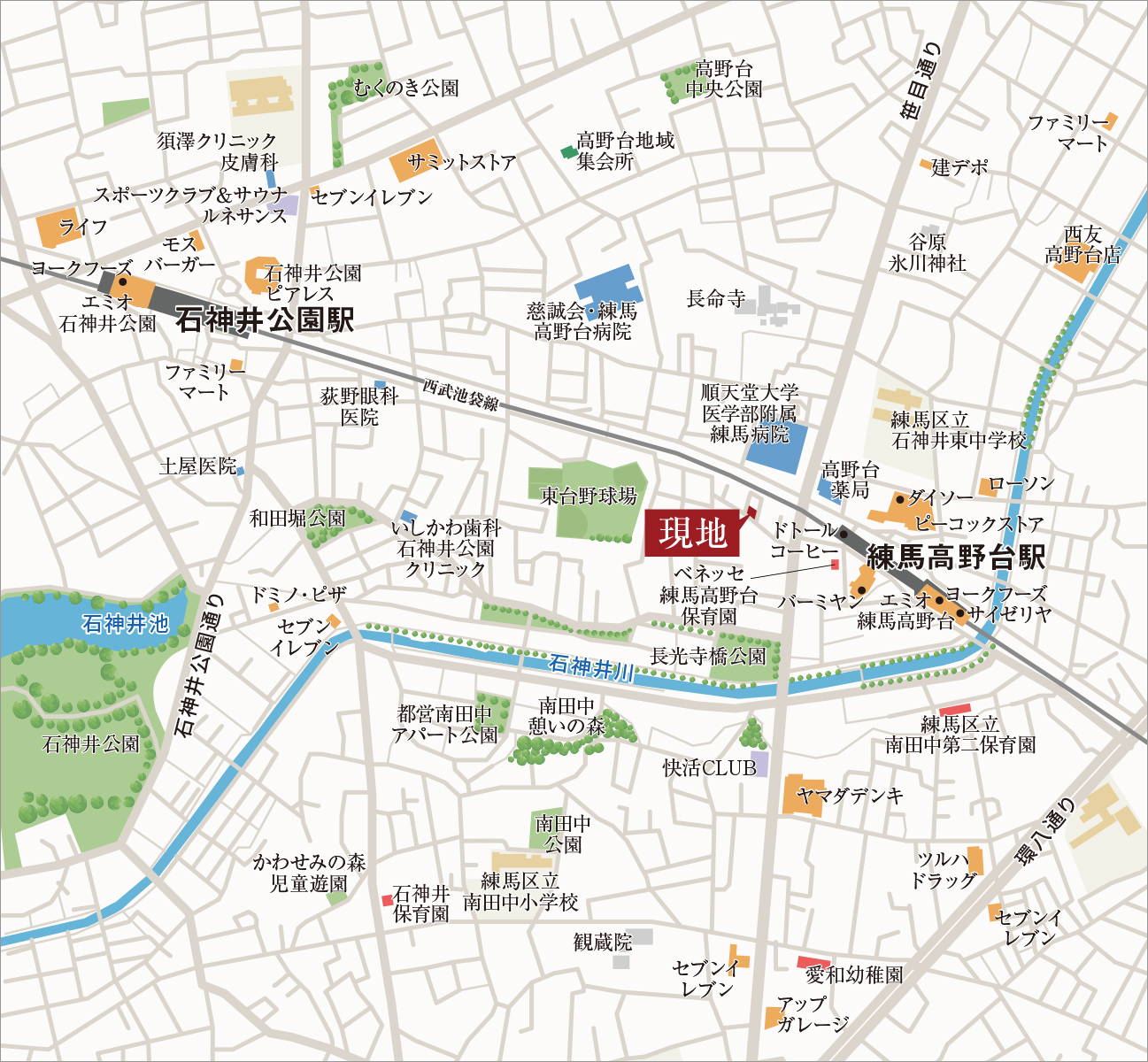 現地案内図