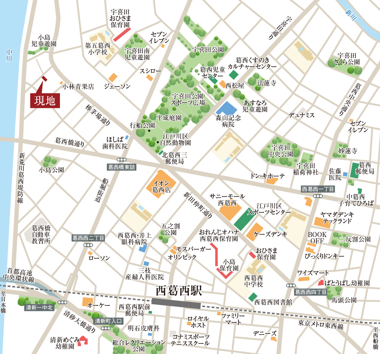 現地案内図