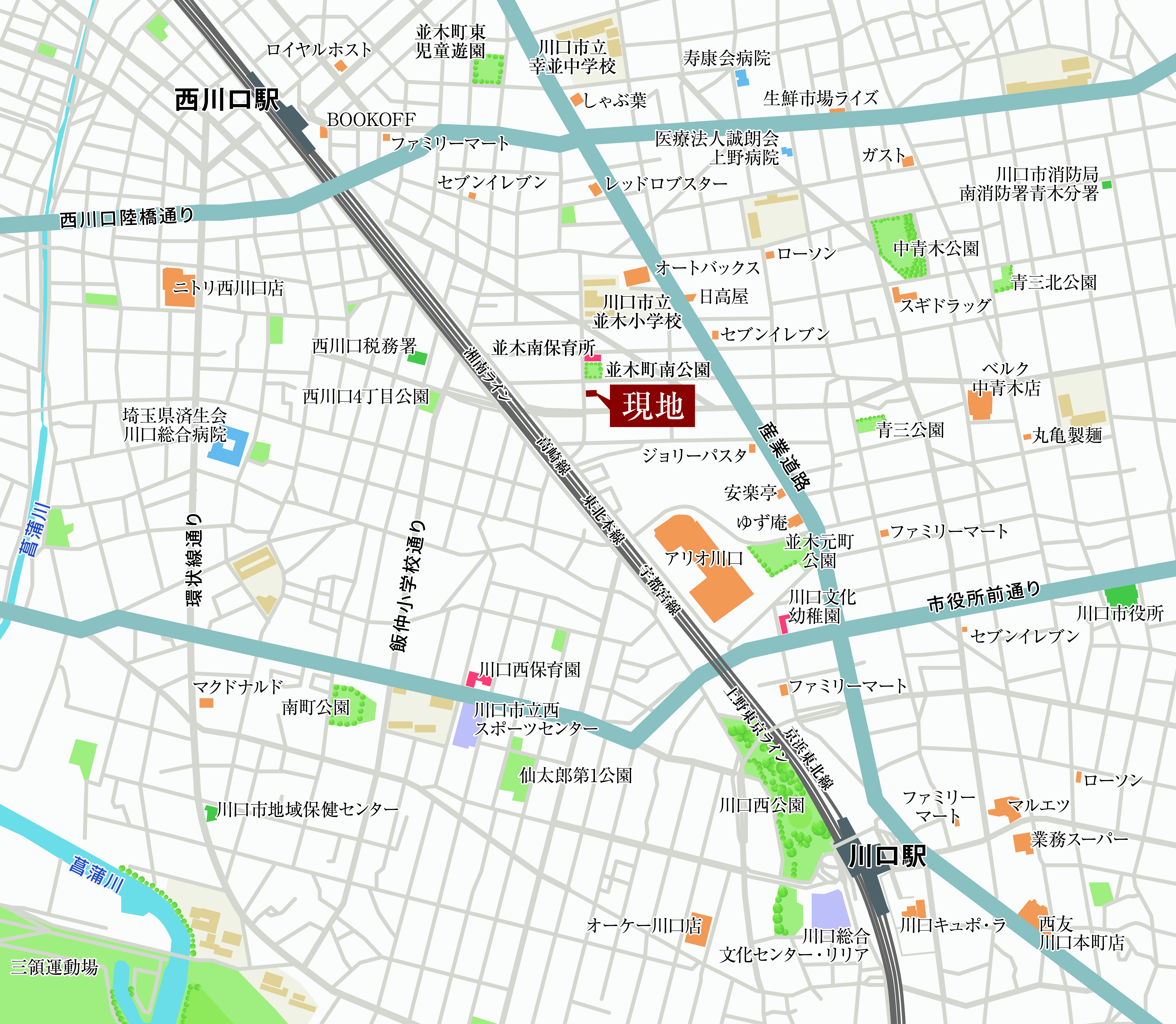 現地案内図