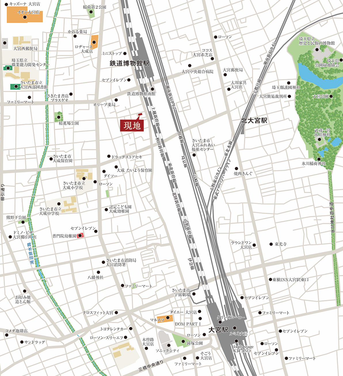 現地案内図