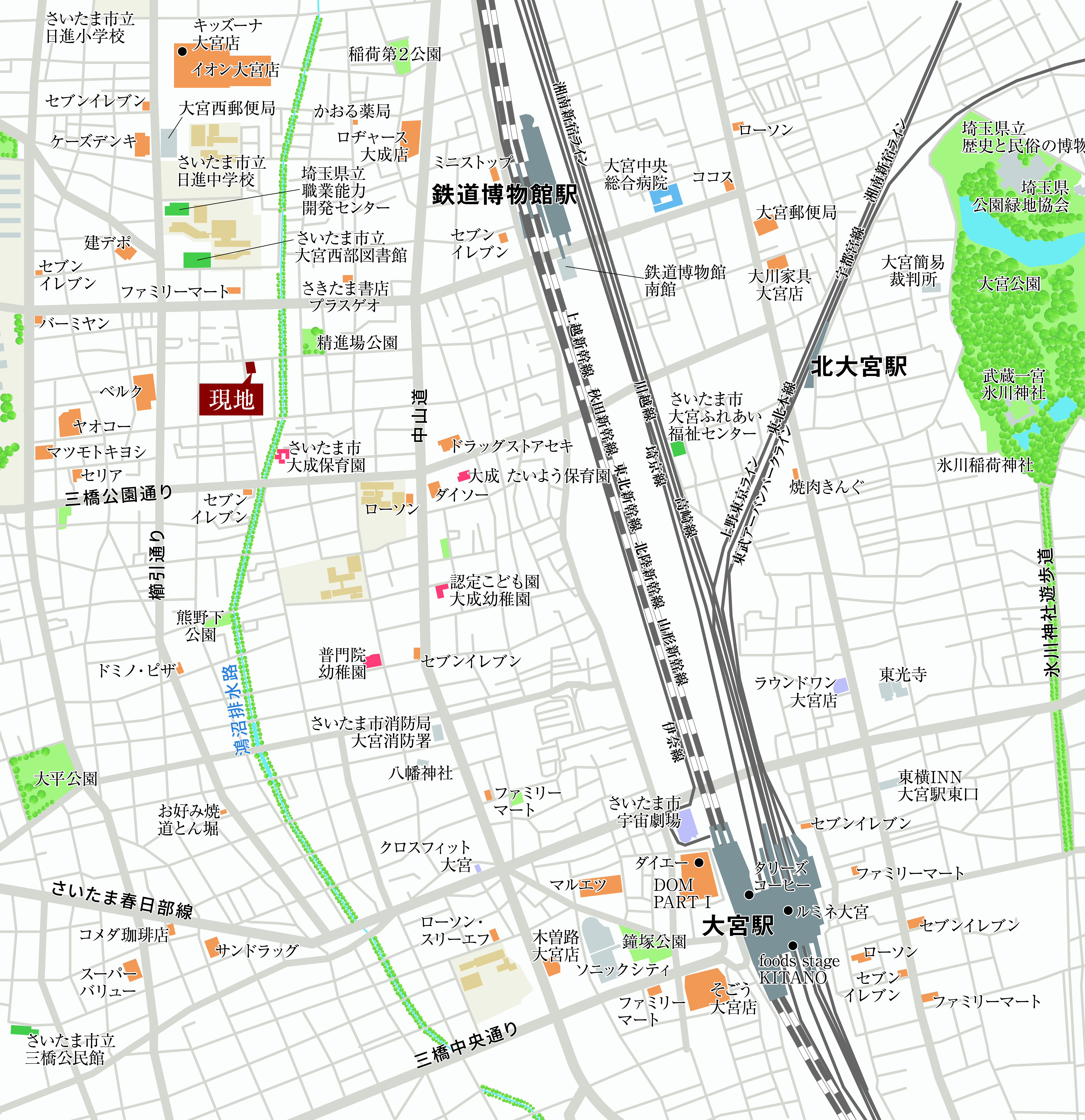 現地案内図