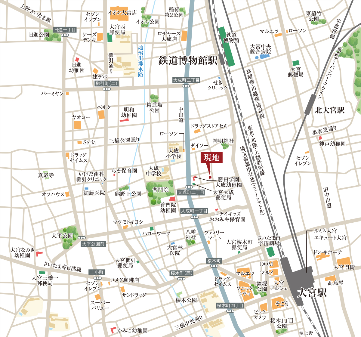 現地案内図