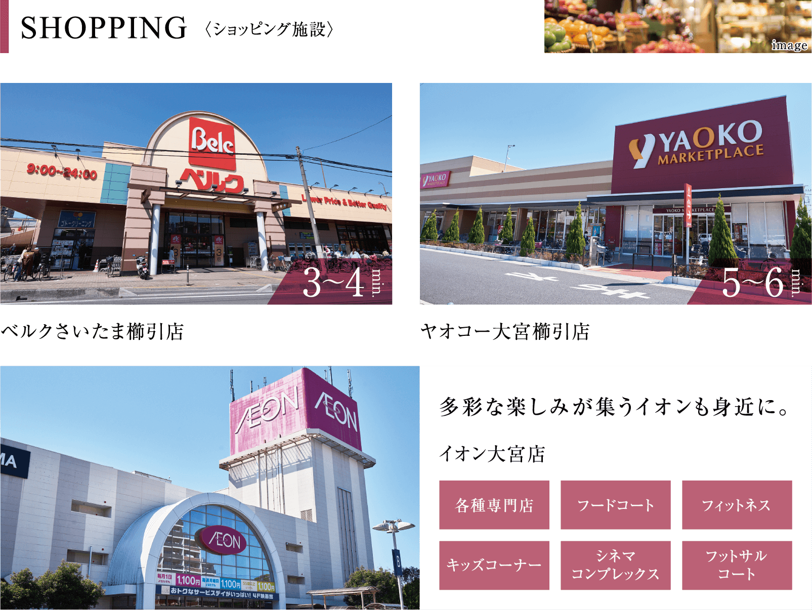 SHOPPING〈ショッピング施設〉