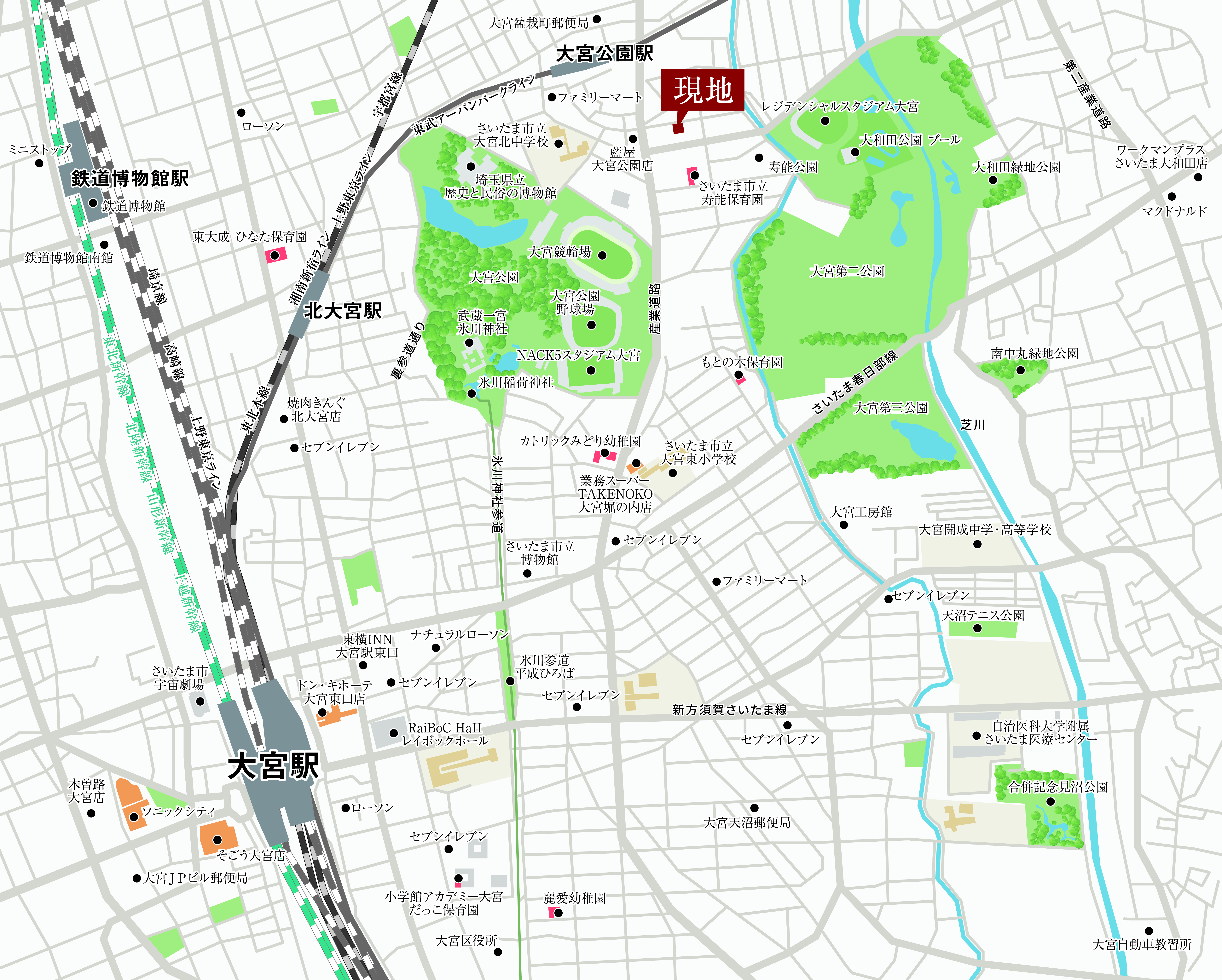 現地案内図