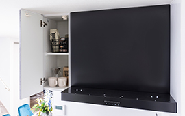 レンジフード横収納