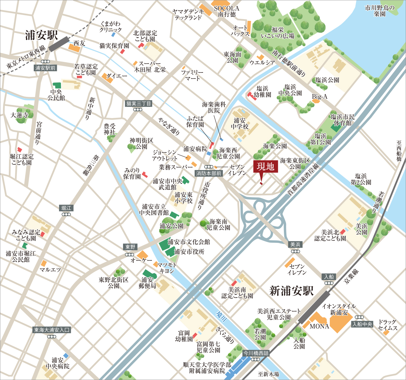 現地案内図