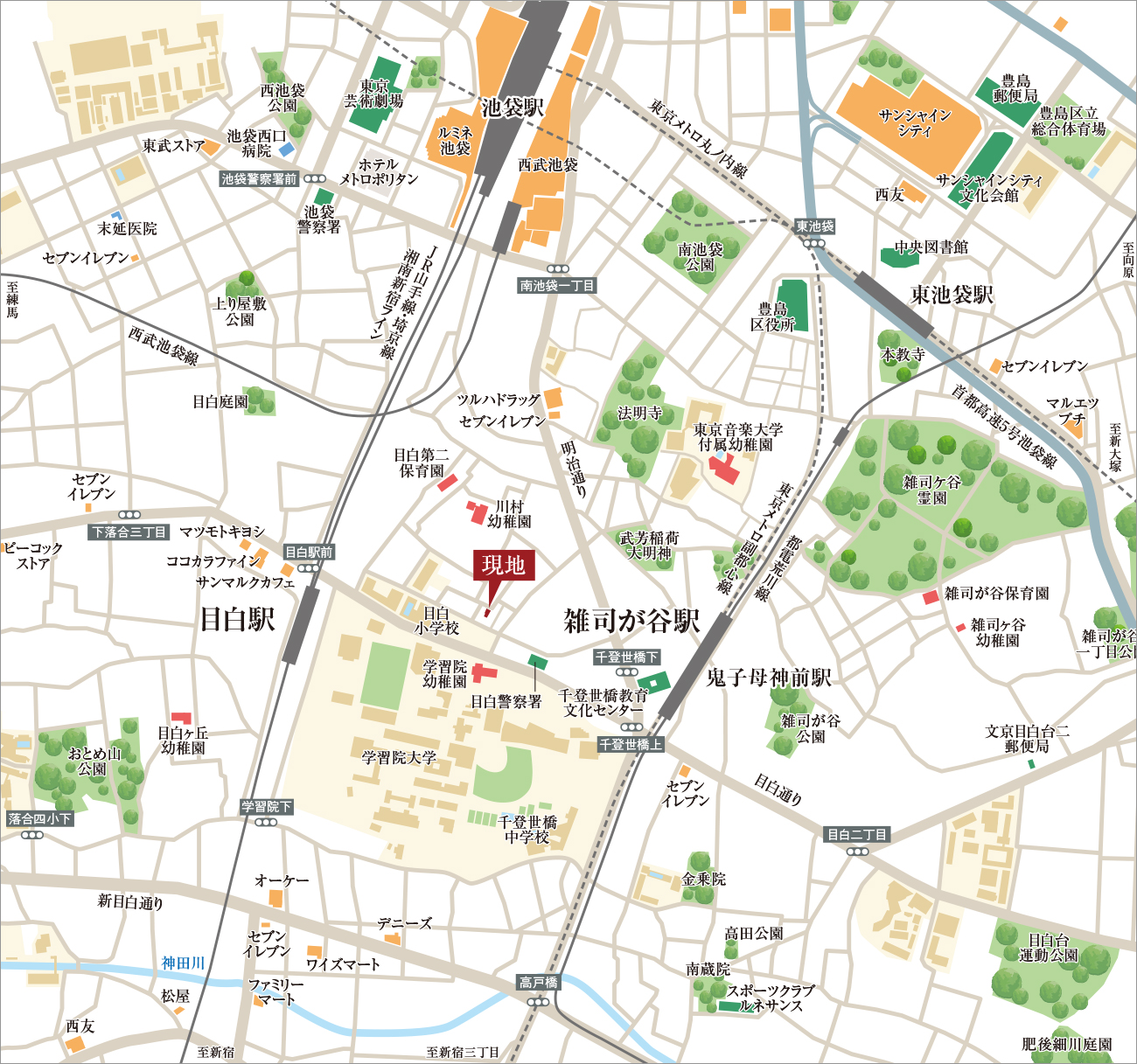 現地案内図