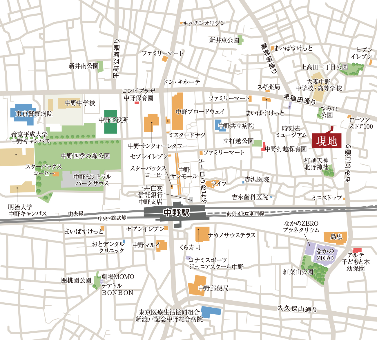 現地案内図