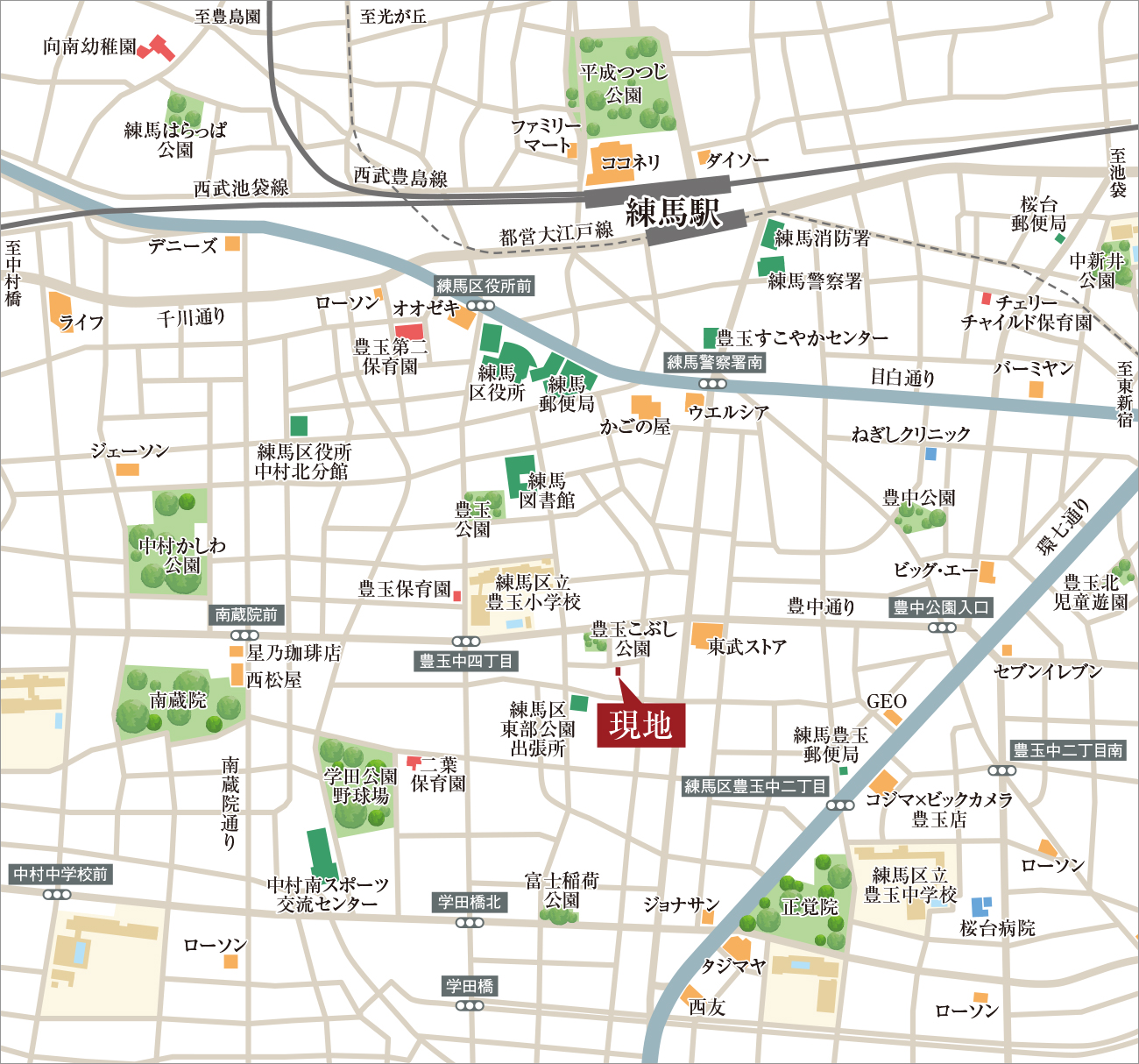 現地案内図