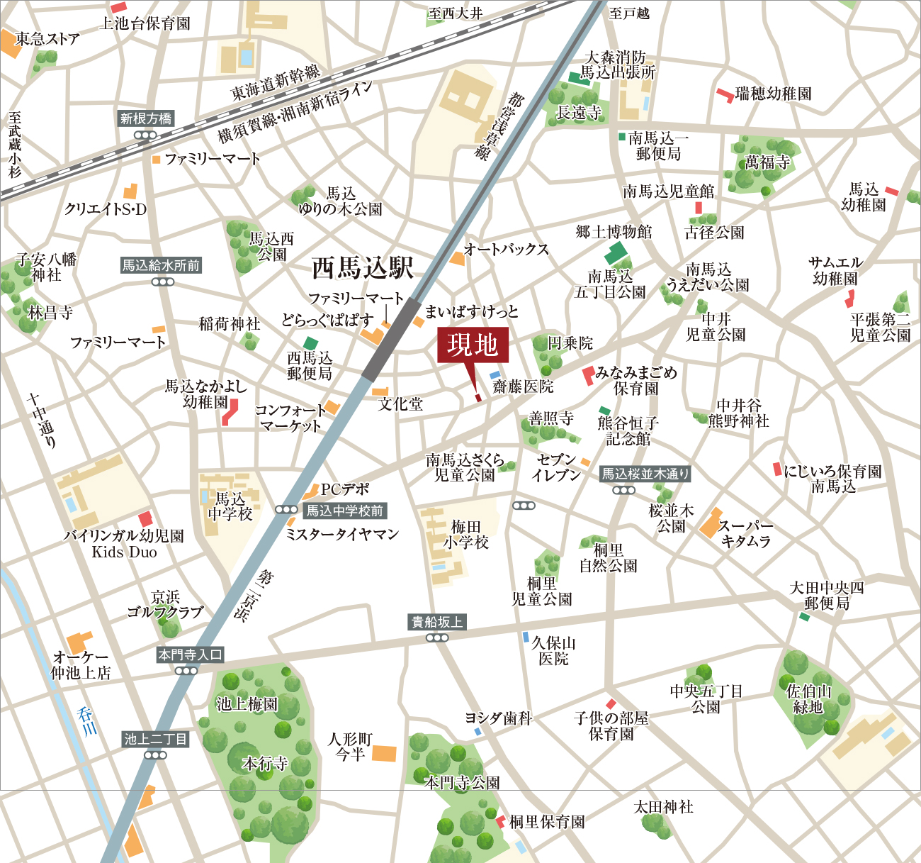現地案内図