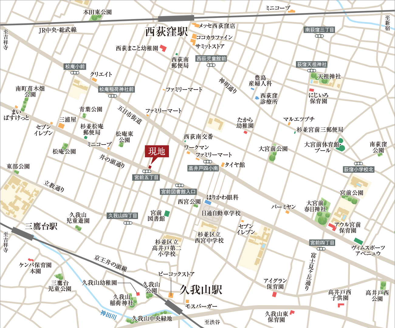 現地案内図
