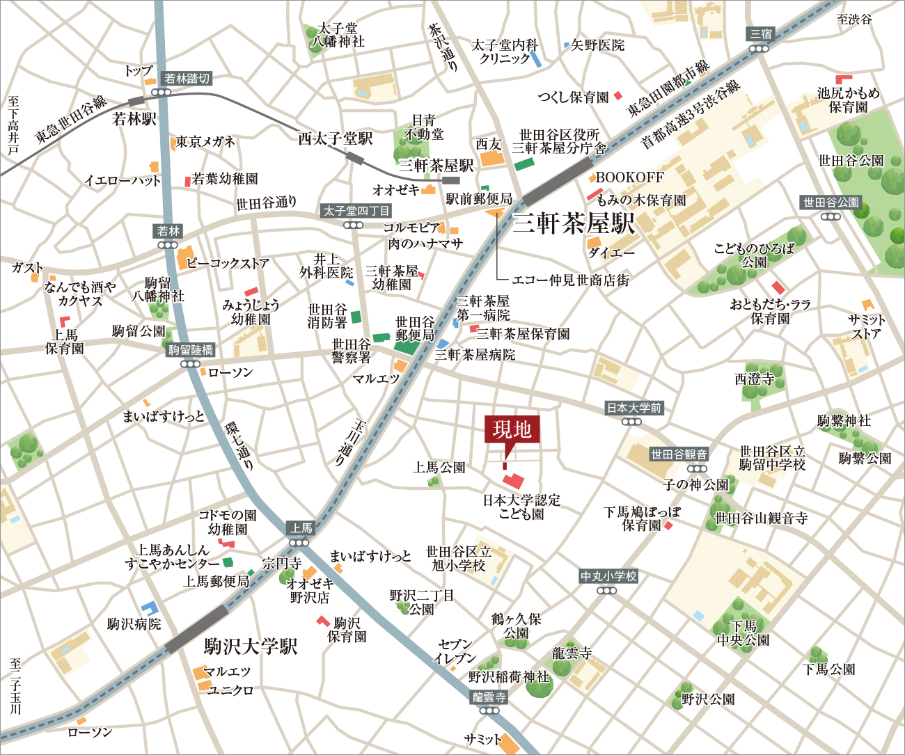 現地案内図