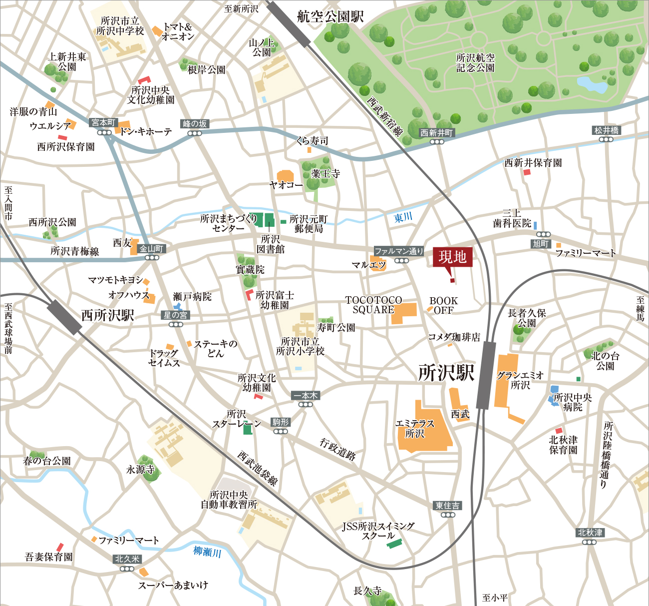 現地案内図