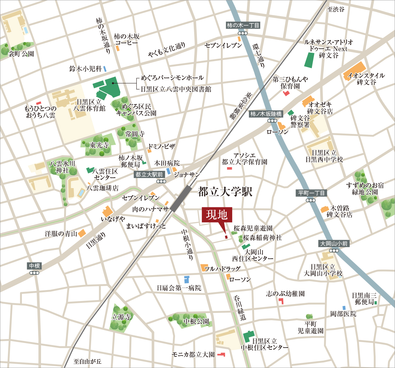 現地案内図