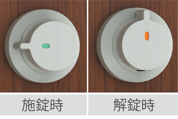 施解錠表示